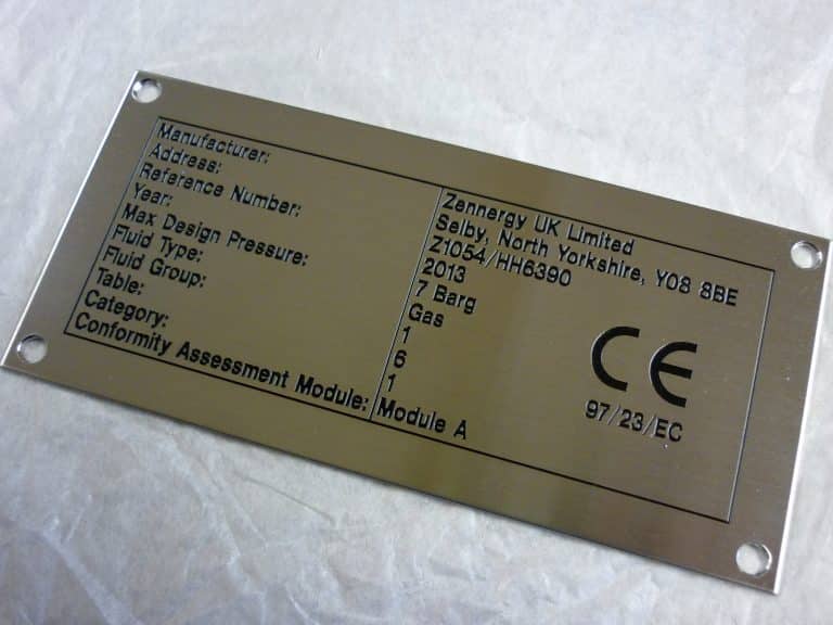 Engraved Serial Plate - Custom Engraving & Digital Print | York